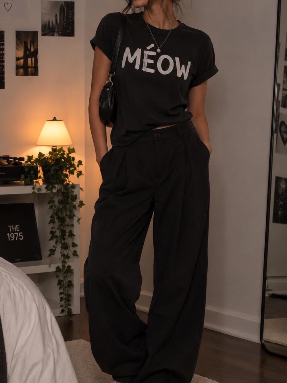 Black Méow Graphic Short Sleeve Tee